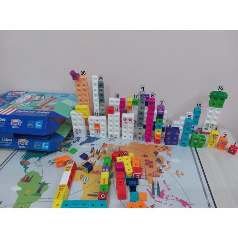 Learning Resources MathLink®Cubes Numberblocks in engleza Set de activitati de la 11 - 20