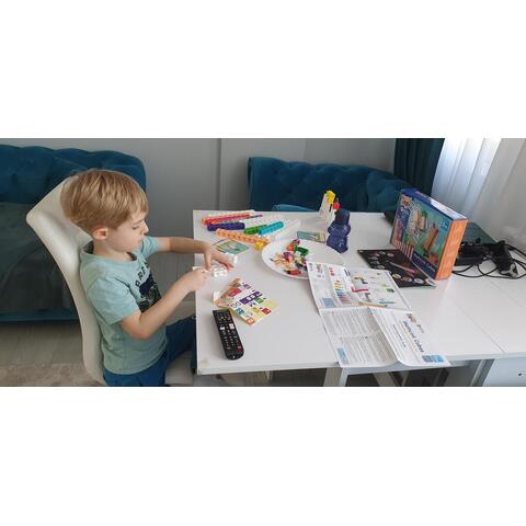 Learning Resources MathLink®Cubes Numberblocks in engleza Set de activitati de la 11 - 20