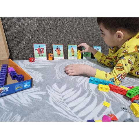 Learning Resources MathLink®Cubes Numberblocks in engleza Set de activitati de la 1 - 10