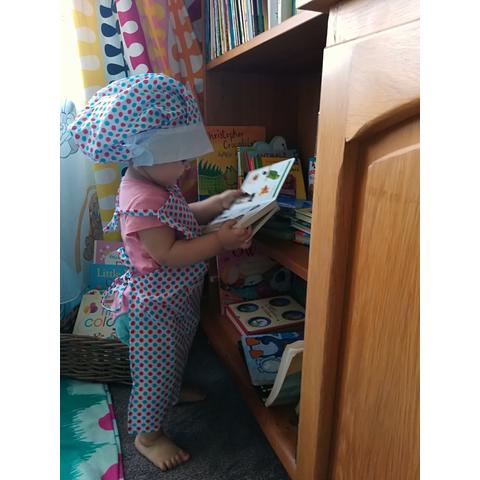 BIGJIGS Toys Set sortulet si accesorii alb cu buline