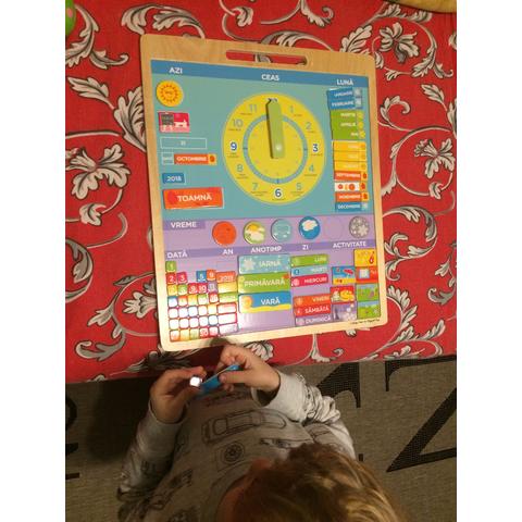 BIGJIGS Toys Calendar magnetic vremea - limba romana