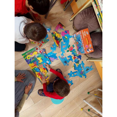Galt Puzzle Podea: Numaram animalute marine (30 piese)