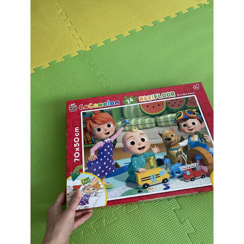 LISCIANI Puzzle de colorat maxi - O zi insorita cu Cocomelon (24 piese)