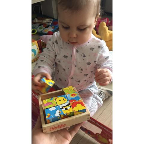 BIGJIGS Toys Puzzle cubic - safari