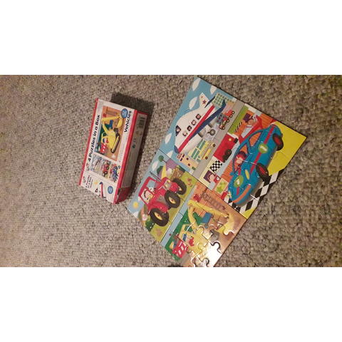 Galt Set 4 puzzle-uri Vehicule (4, 6, 8, 12 piese)