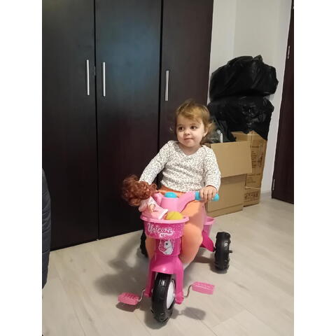 DOLU Prima mea tricicleta roz - Unicorn