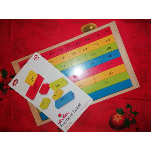 Tobar Set din lemn - fractii colorate