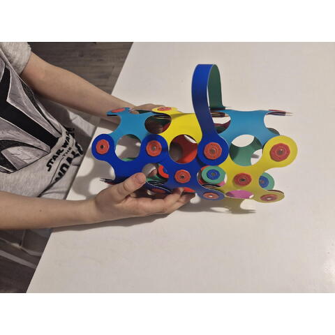 Clixo® joc magnetic de construit - Curcubeu (42 piese)