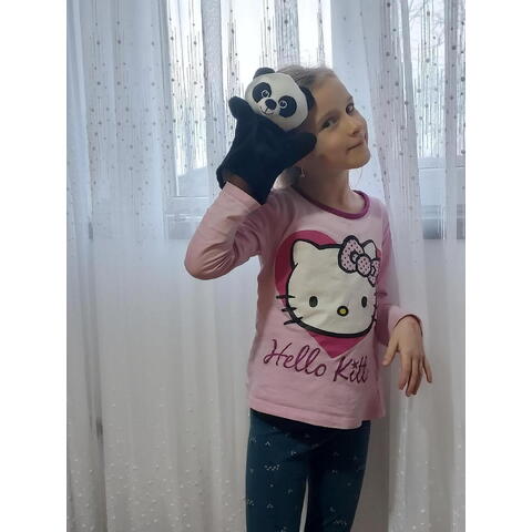 Grafix Papusa de mana - Ursulet panda