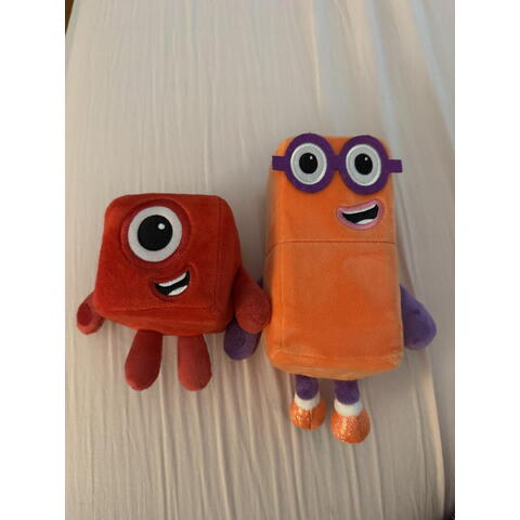Hand2Mind Set mascote din plus Numberblocks - Unu & Doi