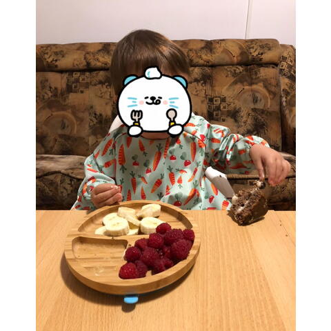 TIDY TOT Baveta cu maneci lungi - Ridichi si morcovei