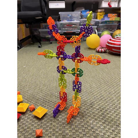 Bufnitel Joc de constructie STEAM - Fulgi de zapada (84 piese)