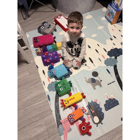 Hand2Mind Mascota din plus Numberblocks - Sase