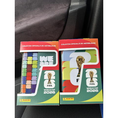Panini Cutia metalica cu 16 plicuri stickere MEGA TIN - Colectia oficiala  FIFA World Cup 2026™