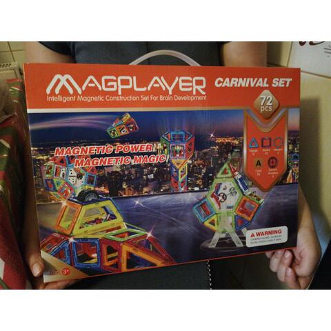 MAGPLAYER Set de constructie magnetic - 72 piese