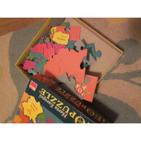 Dino Puzzle geografic - Harta lumii (68 piese)
