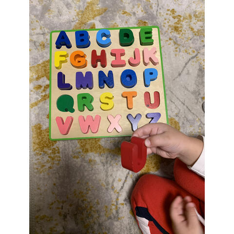 BIGJIGS Toys Puzzle colorat - alfabet