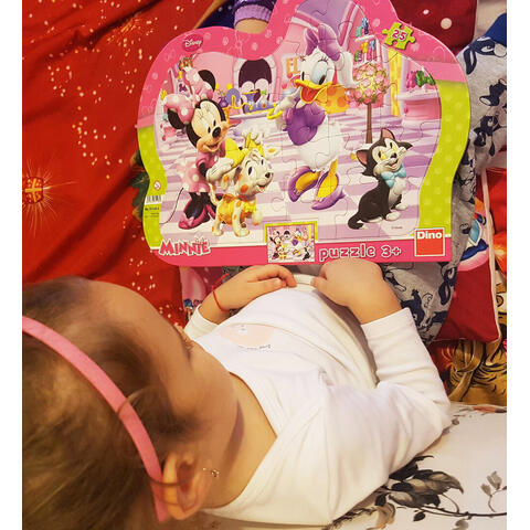 Dino Puzzle cu rama - Minnie si Daisy (25 piese)