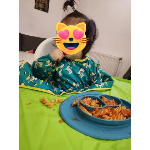 TIDY TOT Baveta cu maneci lungi - Zebre vesele