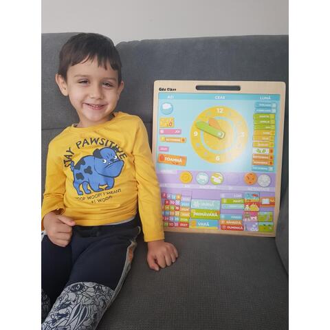 BIGJIGS Toys Calendar magnetic vremea - limba romana