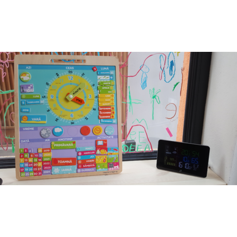 BIGJIGS Toys Calendar magnetic vremea - limba romana