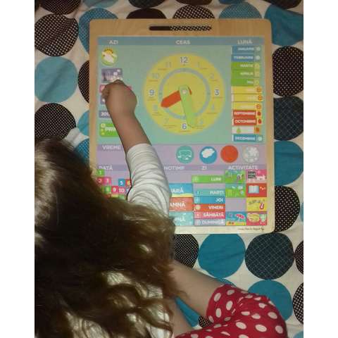 BIGJIGS Toys Calendar magnetic vremea - limba romana