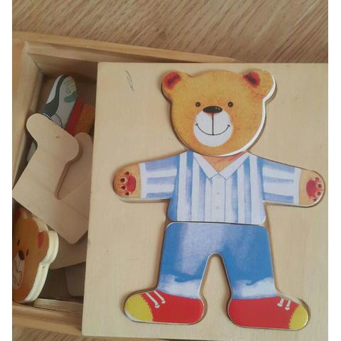 BIGJIGS Toys Joc de potrivire - domnul Urs