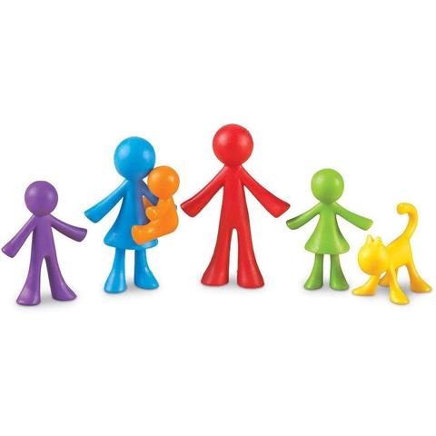 Learning Resources Set pentru sortat si numarat - Familia mea (72 piese)