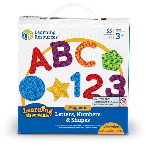Learning Resources Set magnetic - Litere, cifre, forme