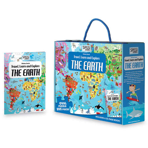 Sassi Cunoaste si exploreaza - Puzzle Planeta Pamant (205 piese)