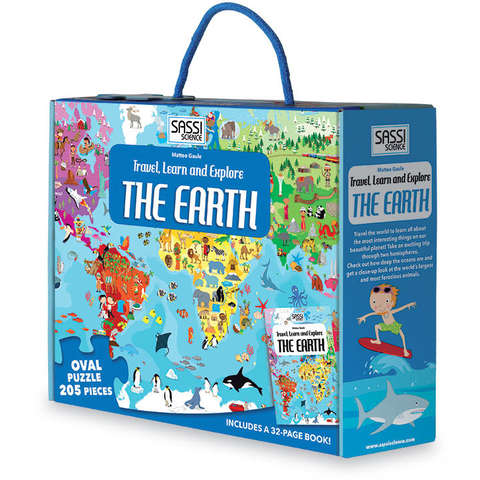 Sassi Cunoaste si exploreaza - Puzzle Planeta Pamant (205 piese)