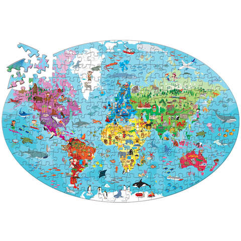 Sassi Cunoaste si exploreaza - Puzzle Planeta Pamant (205 piese)