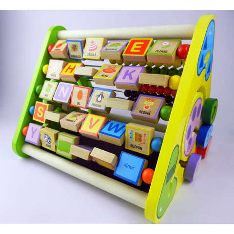 BIGJIGS Toys Centru de activitati - litere si imagini in romana