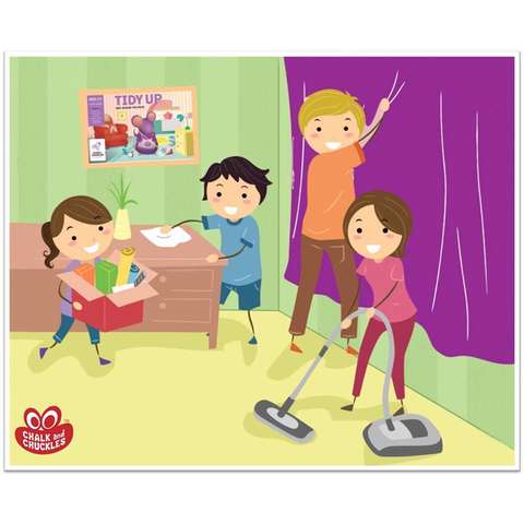 Chalk and Chuckles Joc - Tidy up