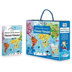 Cunoaste si exploreaza -  Puzzle Planeta Pamant in limba Romana (205 piese)