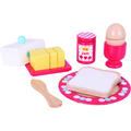 BIGJIGS Toys Set mic dejun din lemn