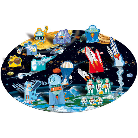 Sassi Cunoaste, invata si exploreaza - Puzzle De la pamant pana la luna (200 piese)