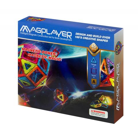 MAGPLAYER Joc de constructie magnetic - 45 piese