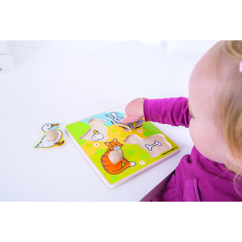 BIGJIGS Toys Primul meu puzzle - animale de companie