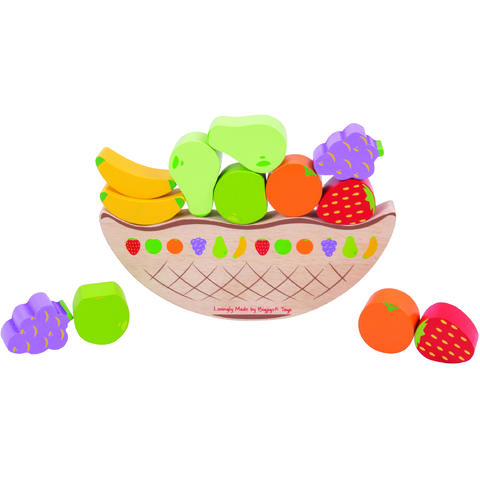 BIGJIGS Toys Joc de echilibru - Balanta fructelor