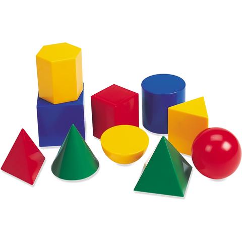 Learning Resources Corpuri geometrice din plastic - 10 piese