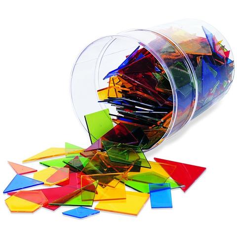 Learning Resources Poligoane colorate - set 450 buc