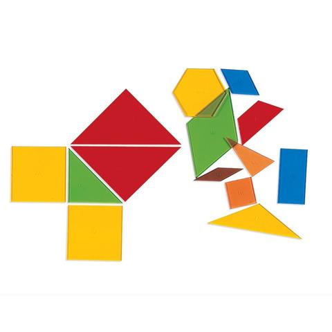 Learning Resources Poligoane colorate - set 450 buc