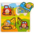 BIGJIGS Toys Primul meu puzzle - Santierul de constructii