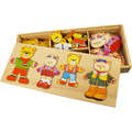 BIGJIGS Toys Joc de potrivire - Familia ursuletilor
