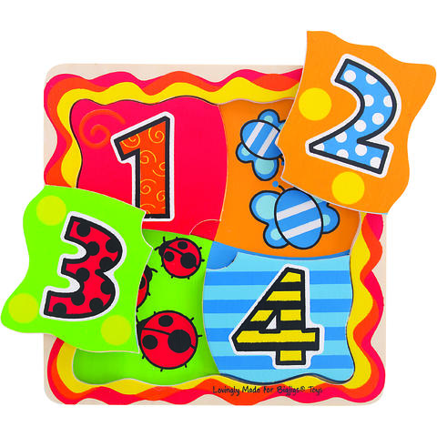 BIGJIGS Toys Primul meu puzzle - numere