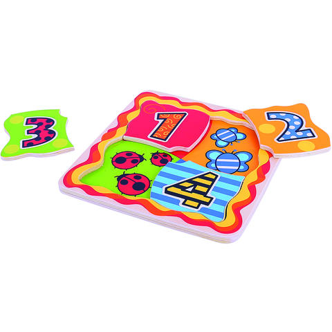 BIGJIGS Toys Primul meu puzzle - numere