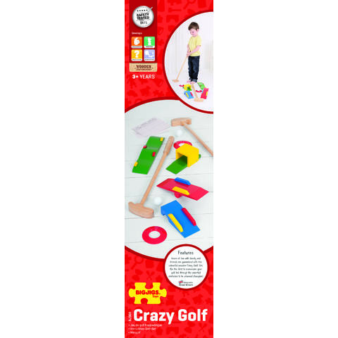 BIGJIGS Toys Joc golf din lemn