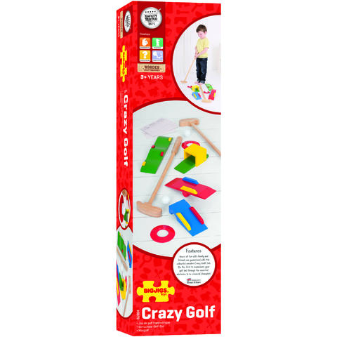 BIGJIGS Toys Joc golf din lemn