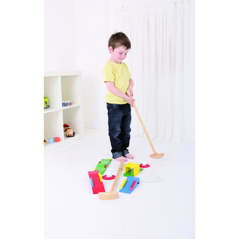 BIGJIGS Toys Joc golf din lemn